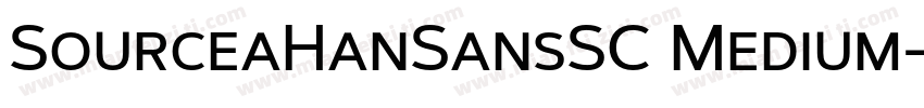 SourceaHanSansSC Medium字体转换